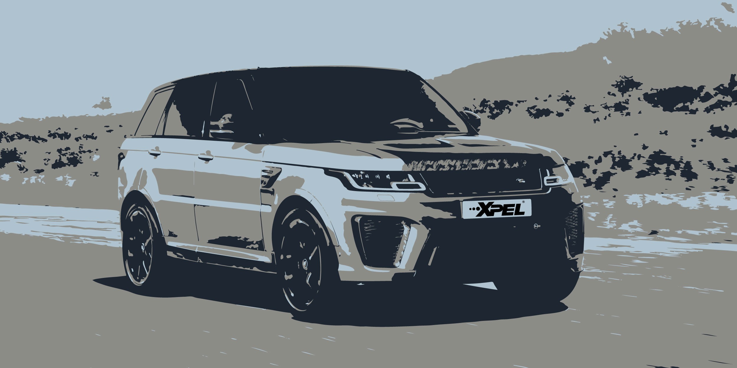 range rover svr with xpel tint